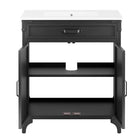 Modway - Steamforge 30" Armoire de toilette de salle de bain (lavabo non inclus) - Noyer noir-7