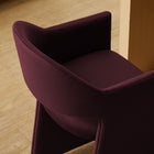 Modway - Talia 37 pouces Cuir végane Tabouret de comptoir - Mûrier-Larges accoudoirs angulaires