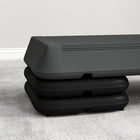 Soozier - Marche D’Exercice Aérobique - Stepper À Hauteur Réglable 3 Niveaux - Gris-Hauteur réglable sur 3 niveaux (3,9 po/10 cm, 5,9 po/15 cm ou 7,9 po/20 cm), pour s’adapter à toutes les morphologies et types de foulée  