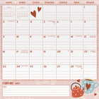 DateWorks - Calendrier Mural Magnétique Familial de 16 Mois 2025 Family - 12 po x 12 po - Anglais-16 pages mensuelles détachables avec section de notes pour Septembre 2024 à Décembre 2025.