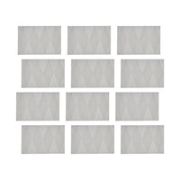 Maxwell & Williams - Accents de Table Napperon Rectangulaire - 45 x 30 cm - Blanc Diamant - Paquet de 12-Essuyer avec un chiffon humide