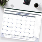 Blueline - 2026 Calendrier sous-main mensuel Net Zero Carbon - 22 po x 17 po - Bilingue-Feuilles détachables reliées au haut