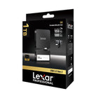 Lexar - SSD portable Professional Go avec Hub - 1 To - Noir-Ultra-compact pour que vous puissiez toujours le garder avec vous pour une créativité spontanée à tout moment et en tout lieu