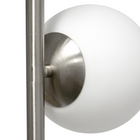 JAC Styles - Lampe de piedlLiam 2 lumineuses de 66 pouces - nickel brossé avec abat-jour blanc-6