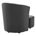 Modway - Divulge Fauteuil et ottoman - Noir-Capacité de poids - 330 lb
