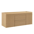 Modway - Render 48" Armoire de lavabo compatible avec un seul lavabo (non inclus) - Chêne-Vanité moderne du milieu du siècle