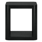 Hudson&Canal - Table d'appoint carrée Kellan de 50 cm de largeur, , grain noir-La table est fabriquée à partir de matériaux MDF de haute qualité et durables