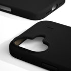 Ideal of Sweden - Étui Silicone MagSafe Noir pour iPhone 16-Surface agréable au toucher et facile à saisir