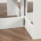 HOMCOM - Table à manger ovale pliante à abattant 41 po pour 2-4 personnes - blanc-Finition lisse pour un nettoyage facile
