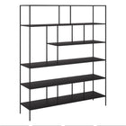 Hudson&Canal - Bibliothèque Whitmore 72"H - Bronze noirci-Un design contemporain moderne pour votre bureau, votre bureau, votre salon et plus encore