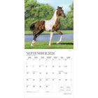 Plato - 2026 Magnifiques Chevaux Calendrier mural Suspendu Mensuel - 30,5 cm l x 61 cm H - Anglais-Grandes Pages de Jour Spacieuses - Tous les jours fériés les plus importants et les phases de la lune sont indiqués, avec beaucoup d'espace pour inscrire des notes et des rendez-vous