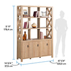 Sauder - Mur de rangement Newberry Lane - Pin kaki-8