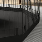 PawHut - Parc de jeu pour chien pliable 8 panneaux avec tapis de sol et housse - 36 po H-La porte est équipée de deux loquets, assurant la sécurité de l’animal et un accès facile