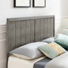 Modway - Alana Bois Plate-lit complet avec cadre angulaire, Gris-Capacité de poids : 600 lb