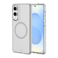 AXS - Crystal Shield D3O étui compatible MagSafe fabriqué à partir de matériaux recyclés pour Samsung Galaxy S25 Edge  - Transparent-Testé pour des chutes de 8 pieds, soutenu par la technologie D3O 