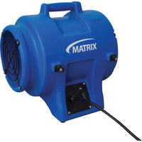 Matrix Industrial - Souffleur de 8" avec canette et conduite de 25'-Grilles en acier et 9 lames
