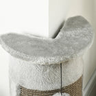 PawHut - Griffoir pour chat 23 po pour chats d'intérieur avec balles de jeu - gris-Couleur : Gris 