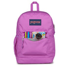 Jansport - Sac a dos Cross Town Plus - 26 L - Fuchsia numérique-Poche utilitaire avant avec organisateur