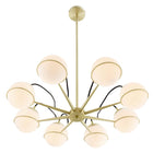 Modway - Hanna 8-Lumière Lustre - Or opale-Compatible DEL