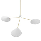 Modway - Journey Bras 3-léger de 14" Pendentif - Blanc-Ampoules : 3 E26 40W max (non incluses)