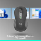 Logitech Signature - M750 L Souris sans fil Grande Taille - Pour Mains Larges - Graphite -**La longévité de la batterie est susceptible de varier en fonction de l'environnement et du mode d'utilisation
