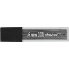 Staples - Mines de rechange pour portemine - 0,5 mm - HB - Paquet de 144-144 mines, 12 mines par tube, 12 tubes par boîte