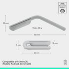 Logitech - Mobi Fold, souris de voyage ultraportable, petite et légère - Graphite-10