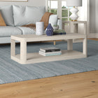 Hudson&Canal - Table basse rectangulaire Stellan 47" de largeur - Blanc aulne-Caractéristiques assemblage facile