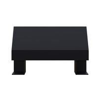 Nexera - Tête de lit queen, Noir-2 sections de rangement latéral pour vos livres et magazines