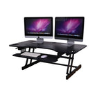 Rocelco - Élévateur de bureau réglable de 45 po avec tapis anti-fatigue-Les dimensions ADR45 de la surface de travail sont de 22,6" de profondeur x 45" de largeur