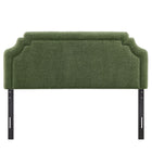 Modway - Magnolia Tissu rembourré Tête de lit Queen size - Feuillage-Assemblée requise