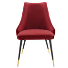 Modway - Adorn Touffe Performance Velvet Fauteuil d’appoint de salle à manger - Marron-Capacité du poids de la chaise : 300 lbs.