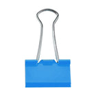 JAM Paper - Pinces à reliure colourées - taille moyenne - 32 mm (1 1/4 po) - pinces bleues - paquet de 15-Quantité : 15 clips par paquet | Durables et réutilisables