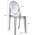 Modway - Casper Restauration Fauteuil d’appoint - Smoke-Empilables jusqu’à 4 chaises