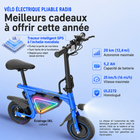 Gyrocopters - Trottinette électrique pour enfants Radi8 - Vitesse 25 km/h - Autonomie 20 km - Éclairage LED - Bleu-Le Radi8 est un dispositif de mobilité électrique certifié UL 2272, garantissant sa conformité aux normes de sécurité incendie et électrique les plus strictes au Canada et aux États-Unis