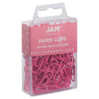 JAM Paper - Trombones standard colourés - 1 pouce - roses - paquet de 100-Taille : 1 pouce (standard/régulier) | Gardez vos piles de papier organisées avec des trombones colourés