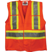 Gilets de signalisation, orange, SEI377, 4/paquet-Orange
