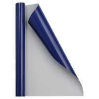 JAM PAPER - Papier cadeau brillant - 43 x 46 cm - Bleu royal brillant - Paquet de 2-Couleur : Bleu marine royal