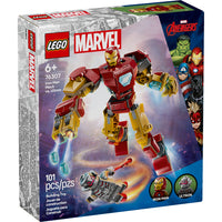 LEGO - Super Heroes Marvel Iron Man Mech contre Ultron - 101 pièces-Ensemble de jeu mécanique à construire pour l'action de super-héros avec Iron Man et Ultron