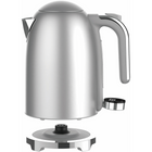 Salton - bouilloire numérique NuRetro 1,7 l - argent métallisé- Base pivotante à 360° et conception sans fil, pour poser l’appareil aisément à l’endroit de son choix.