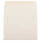 JAM Paper - Enveloppes d'invitation A2 Strathmore - 4,375 po x 5,75 po - Lin blanc naturel - paquet de 50 (99761I)-Taille : A2 (4,38 x 5,75 pouces)