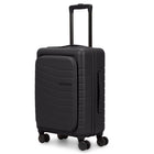Bugatti - Valise de cabine Munich Pro 21.5po avec poche frontale - Noir-Poche avant en PU avec compartiment dédié pour ordinateur portable jusqu’à 15’’ et système d’organisation intégré