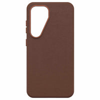 OtterBox - Symmetry Cactus Leather Case pour Samsung Galaxy S25 - Rich Adobe-Fabriqué avec un substitut de cuir à base de cactus, éthique*, esthétique et durable, par Desserto