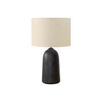 Monarch Specialties - Luminaire - 27 po H Lampe De Table - Céramique Noire - Abat-Jour Beige - Contemporain - Moderne-Cette lampe de table de 27 pouces de haut est dotée d'une élégante base en céramique noire et d'un abat-jour coordonné en tissu beige mélangé à du lin, ce qui en fait une pièce d'accentuation parfaite pour tout décor moderne de salon, de chambre à coucher ou de bureau
