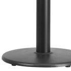 Flash Furniture – Base de table de restaurant ronde en fonte, 18 po, avec hauteur de table de 3 po de diamètre, noir-Structure en fonte