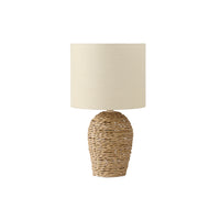 Monarch Specialties - Luminaire - 17 po H Lampe De Table - Rotin Naturel - Abat-Jour Beige - Transitionnel-Rafraîchissez votre intérieur avec cette élégante lampe de table de 17 pouces de haut, dotée d'une base en rotin naturel et d'un abat-jour chic en tissu beige, parfaite pour créer une ambiance chaleureuse et accueillante dans votre salon, votre chambre ou votre bureau à domicile