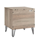 Manhattan Comfort - DUMBO 20,07" Table de nuit moderne 1 tiroir - Gris rustique - Lot de 2-Assemblage Snap It Comprend des rainures internes de haute qualité pour un assemblage simple, sans outils requis