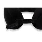 Bugatti - Oreiller de Voyage Ergonomique - Noir-Sangle Velcro réglable pour un ajustement personnalisé