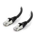 ALOGIC - Câble réseau blindé CAT6A LSZH noir 10G 10 m-Performances évaluées pour une bande passante de 750 MHz