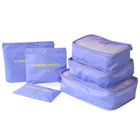 Nicci - Organiseur de bagages Cubes 6 pièces - Violet-Organiseur de bagages Cubes 6 pièces